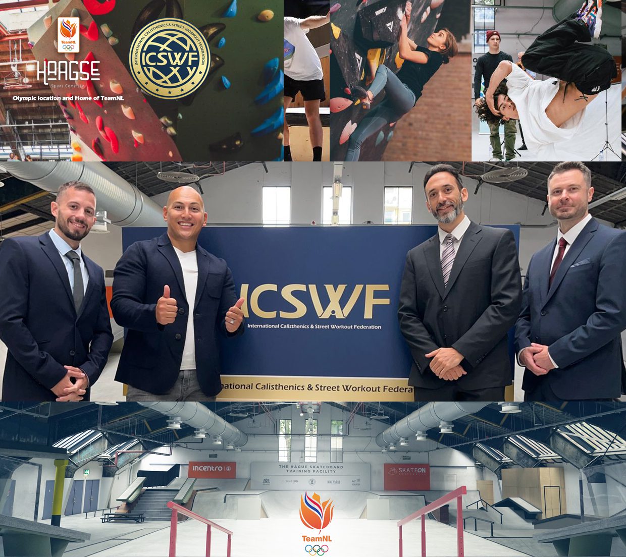 Headquarter ICSWF in Olympic location Haagse Sport Centrale